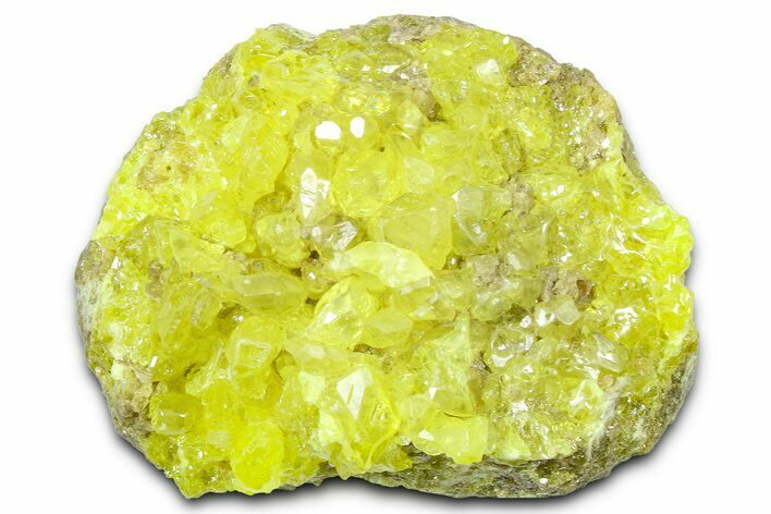 Bright-Yellow Sulfur Crystals - Bolivia #359304
